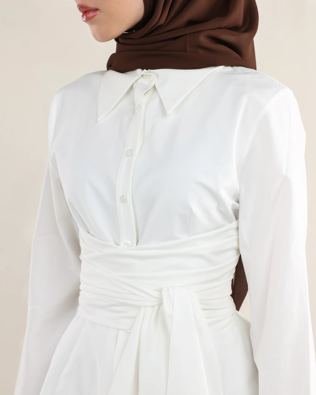 Obi Wrap Shirt - White