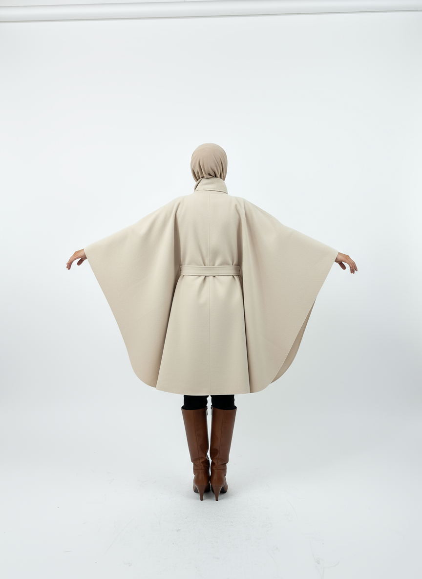 Kenzzy Cape in Beige