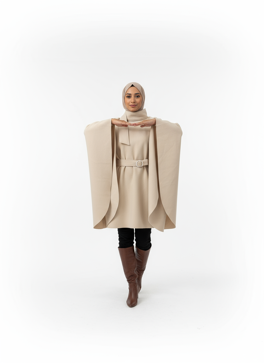 Kenzzy Cape in Beige