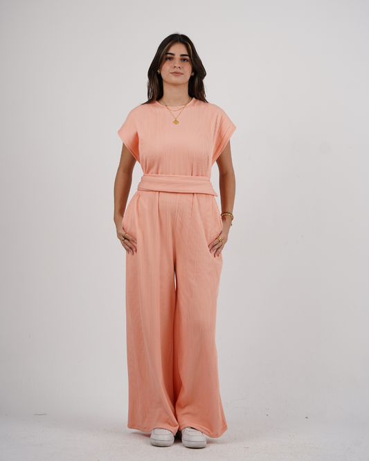 Celina Jumpsuit - Peach