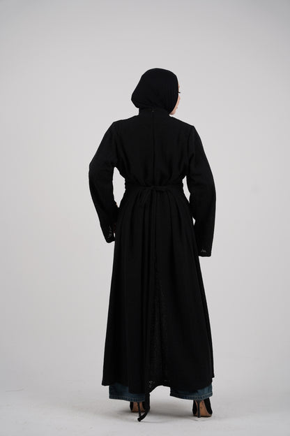 Diamond Knit Dress – Black