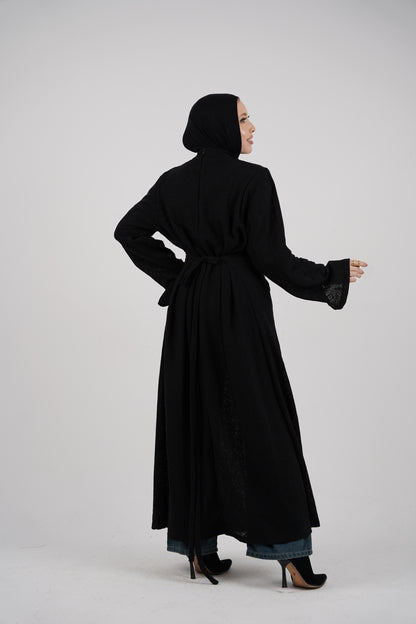 Diamond Knit Dress – Black