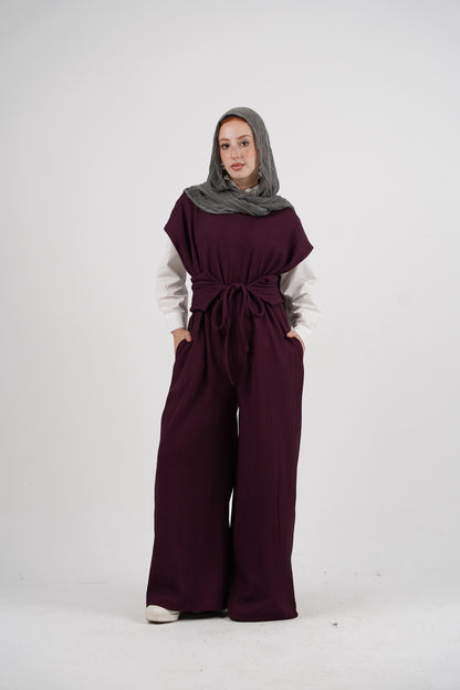 Celina Jumpsuit - Plum