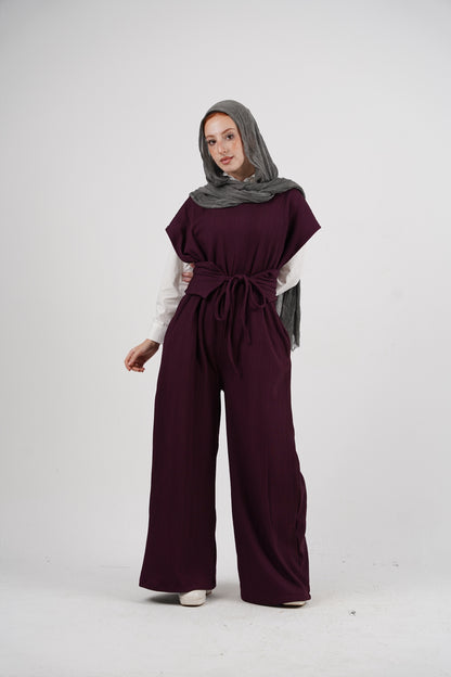 Celina Jumpsuit - Plum
