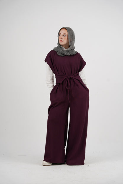 Celina Jumpsuit - Plum