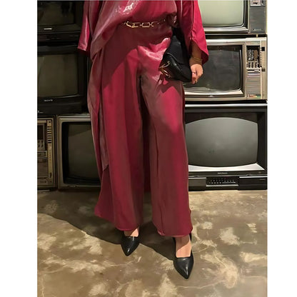 Shimmer Wide-Leg Pants