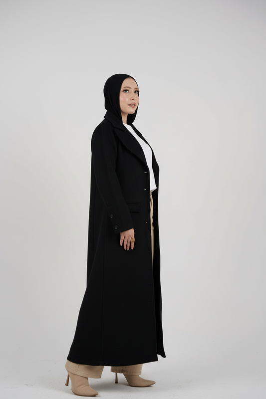 Black Long Wool Coat