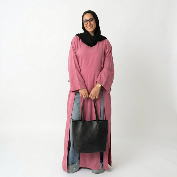 Noir Flow Blouse - Dusty Rose