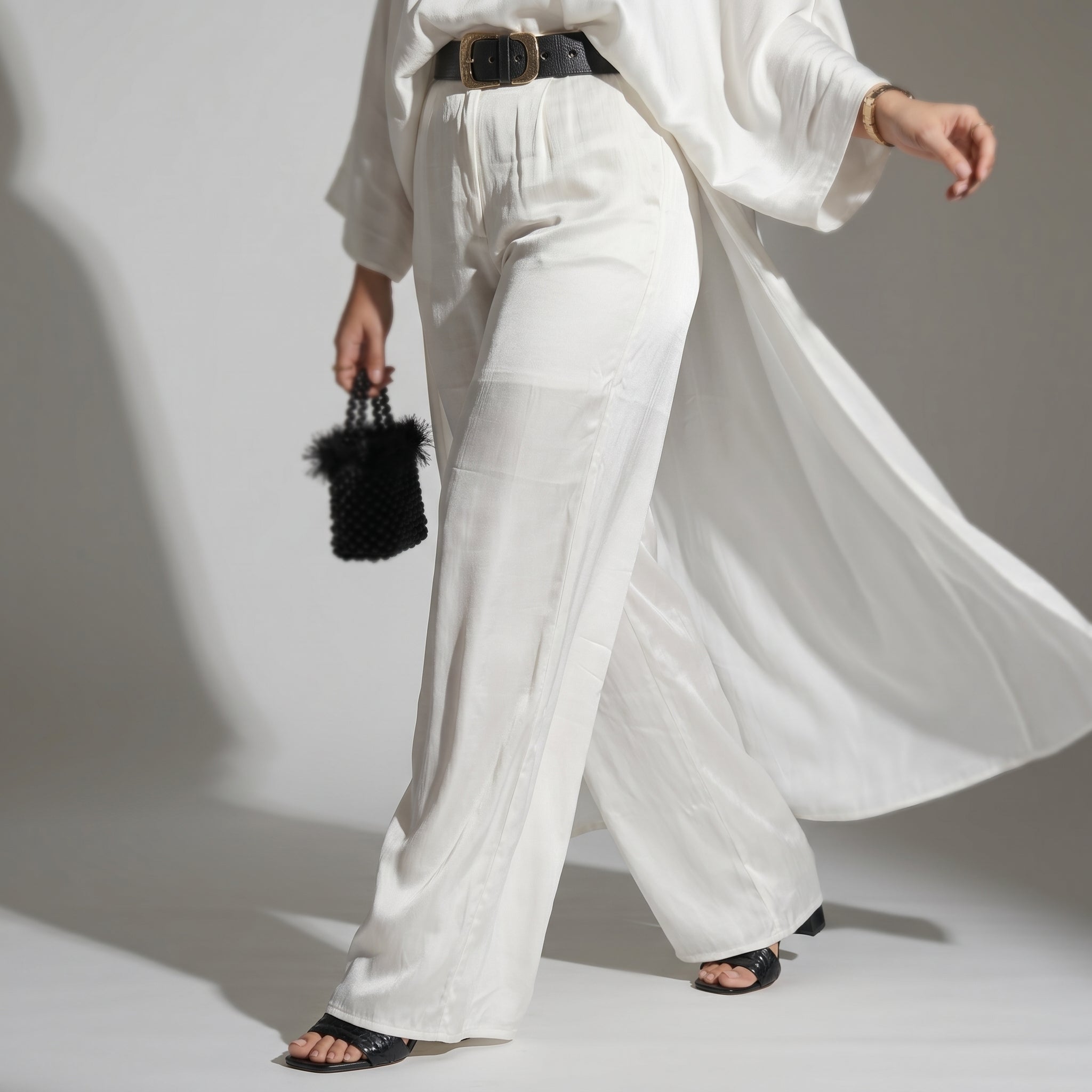 Shimmer Wide-Leg Pants