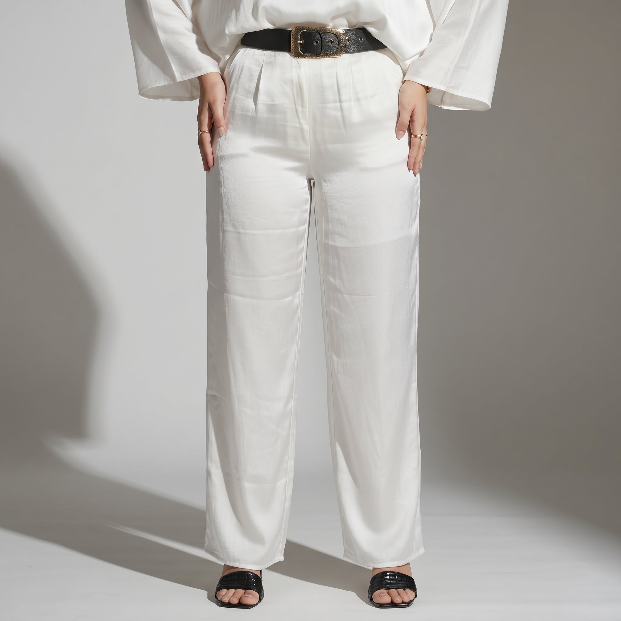 Shimmer Wide-Leg Pants
